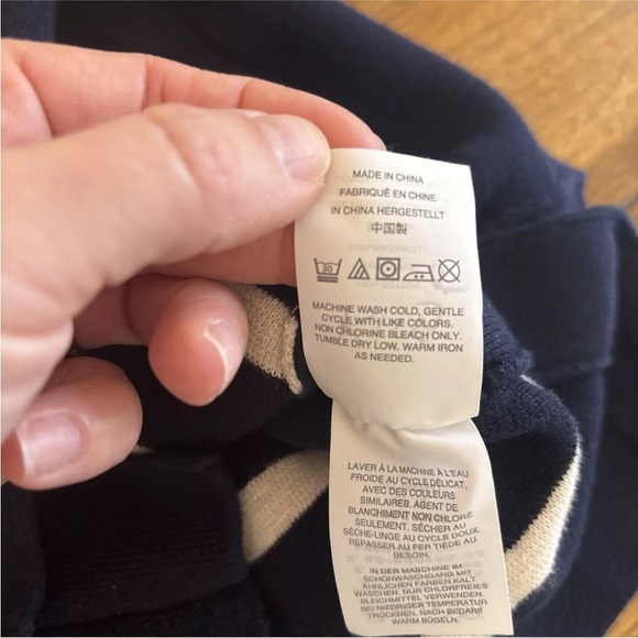 J.Crew Womens Crew Neck Long Sleeves Striped Sweater Size S Side Snaps - Picture 10 of 15